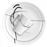 Brunner (Movera) - Serenade Dinner Set 16 Pcs Black and White | 9920290