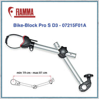 Fiamma Carry-Bike Block Pro Arm S D3 in Silver | 07215F01A