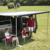 Fiamma - F40 Van Awning 270x225cm Royal Grey Fabric in a Deep Black Case | 07503H01R