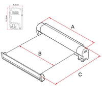 Fiamma - F45S Awning VW T5/T6 SWB Multivan Royal Grey Fabric in Titanium Case | 06291D01R