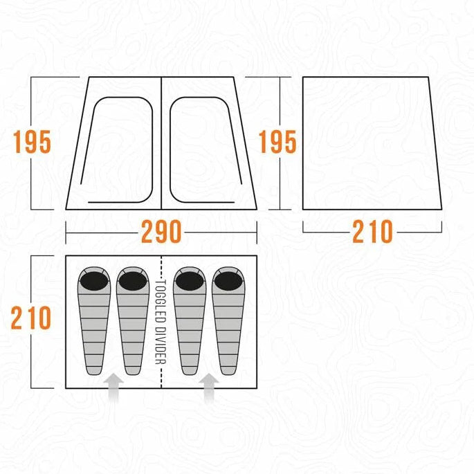Vango - Galli Double Bedroom Inner Tent BR005 | BRUBR0050000001