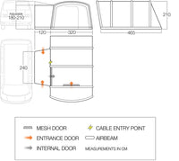 Vango - Galli III Air Low AirWay Drive Away Awning  | AWPGALLIC3YTDR