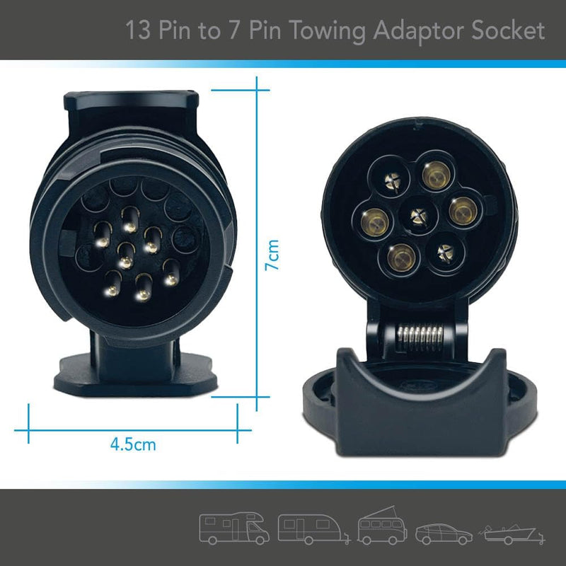 Belmont Leisure - 13 Pin to 7 Pin Towing Adaptor Socket