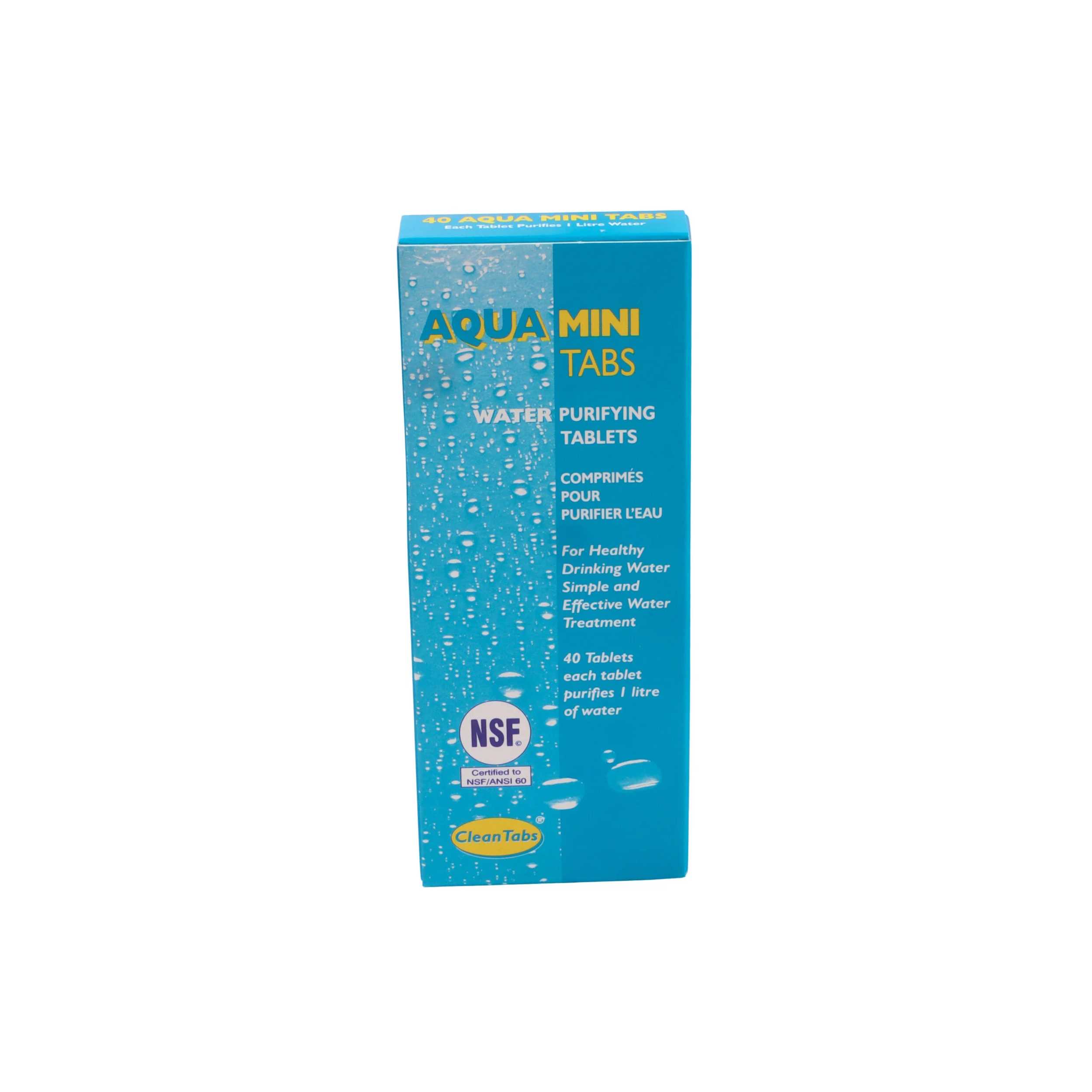 AquaClean - Tabs mini water purification tablets