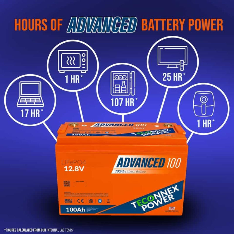 Teconnex Power Advanced 100 Leisure Lithium Battery 12.8V