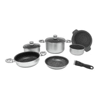 Gimex Cookware set silver induction 9pc