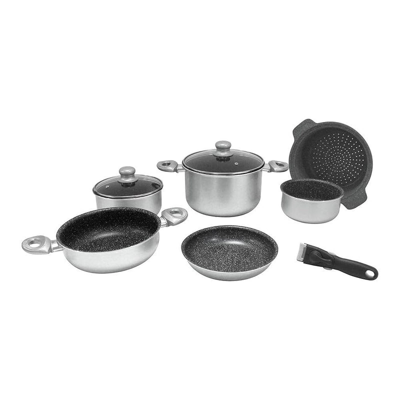 Gimex Cookware set silver induction 9pc