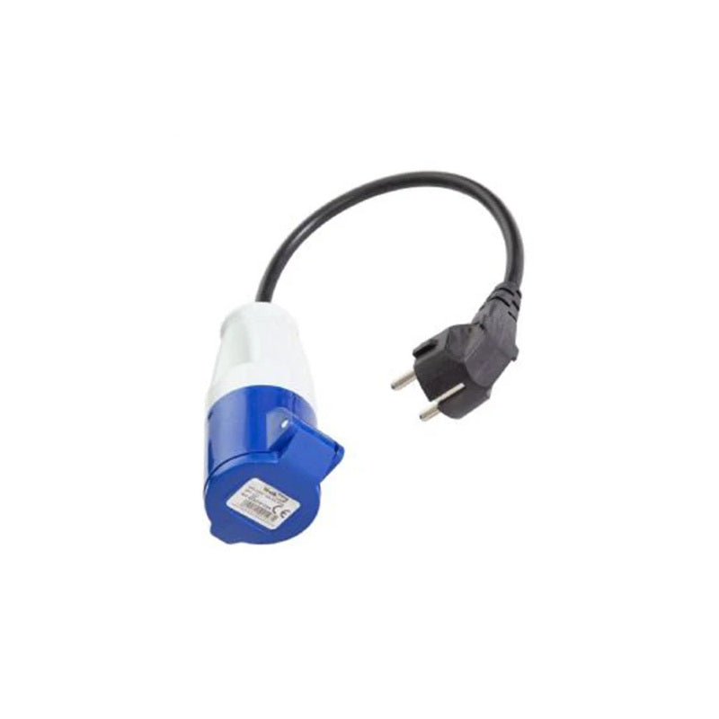 Vechline continental plug to 16A socket mains hook up adaptor