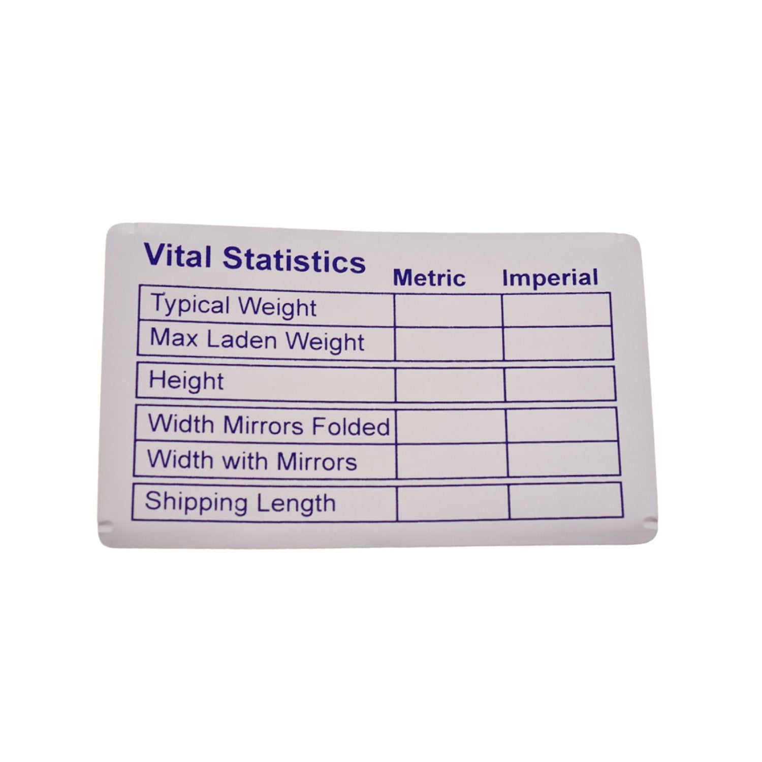 Vital Statistics sticker