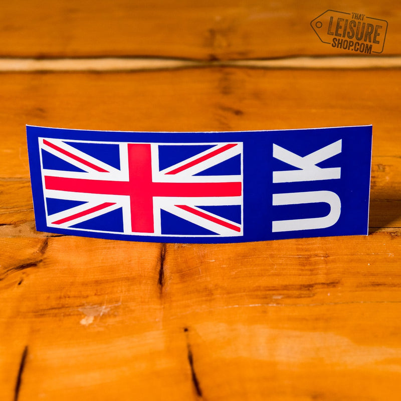 W4 - UK number plate sticker union jack (white)