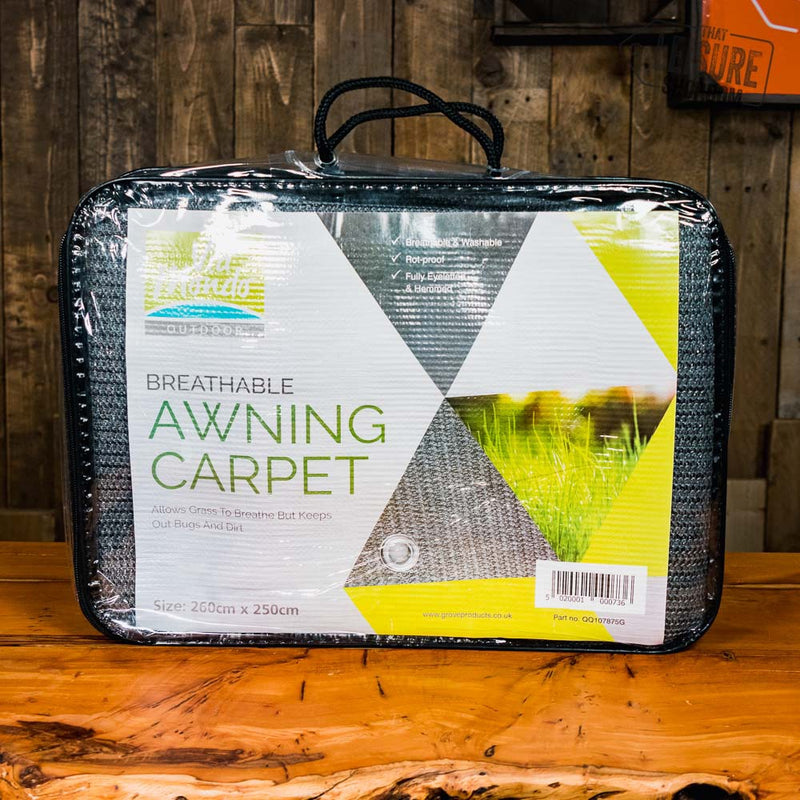 Via Mondo breathable washable awning carpet