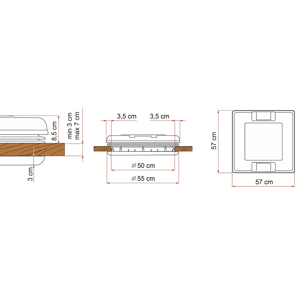 Fiamma - Vent 50 White | 01668-02-