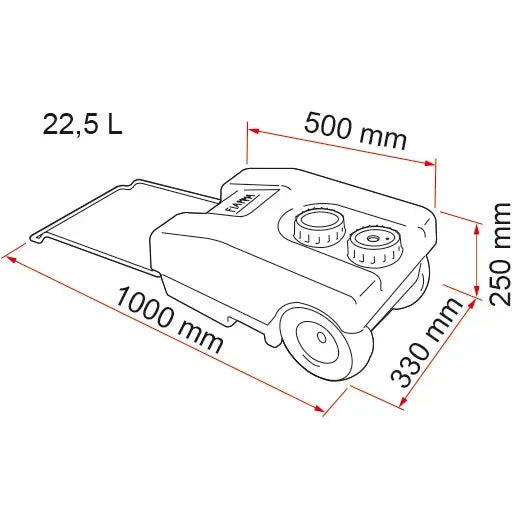 Fiamma - Roll-Tank 23 F (KTW) | 02428A03A