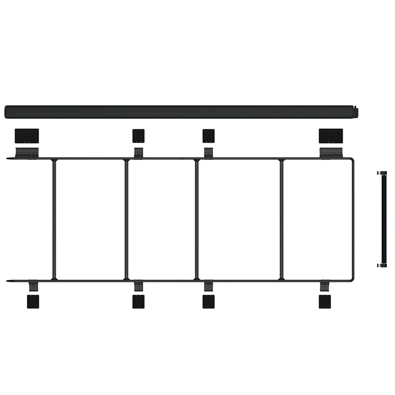 Fiamma - Roof Rail Ducato - Deep Black | 05808A01A
