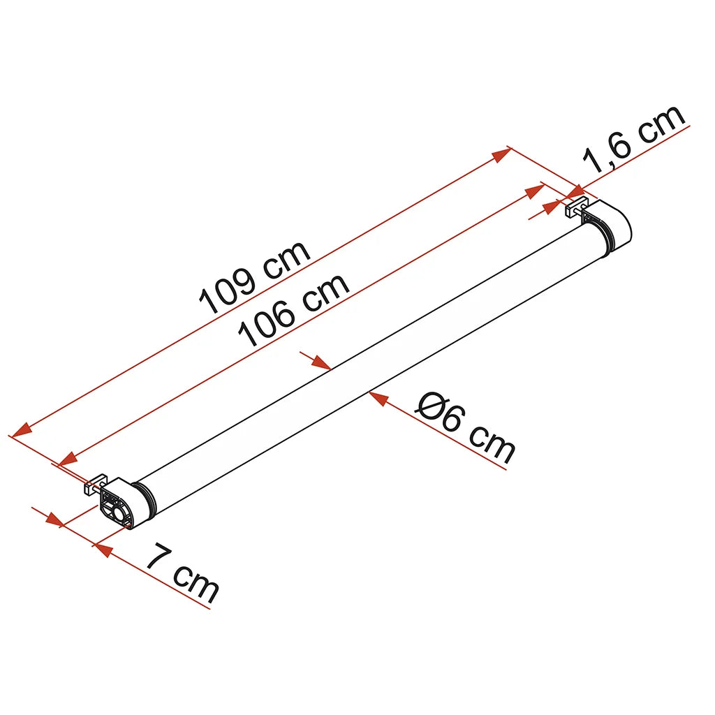 Fiamma - Roller Roof Rail | 06876-01-