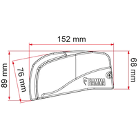 Fiamma - F40 Van Deep Black 210 Royal Grey | 07503Q01R
