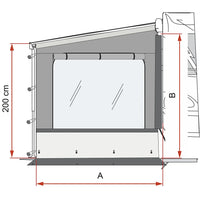 Fiamma - Side W Pro Shade F45/F80S - Left | 07976-01-