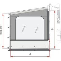Fiamma - Side W Pro Van F43 (270) EXT.200 | 08980B01-
