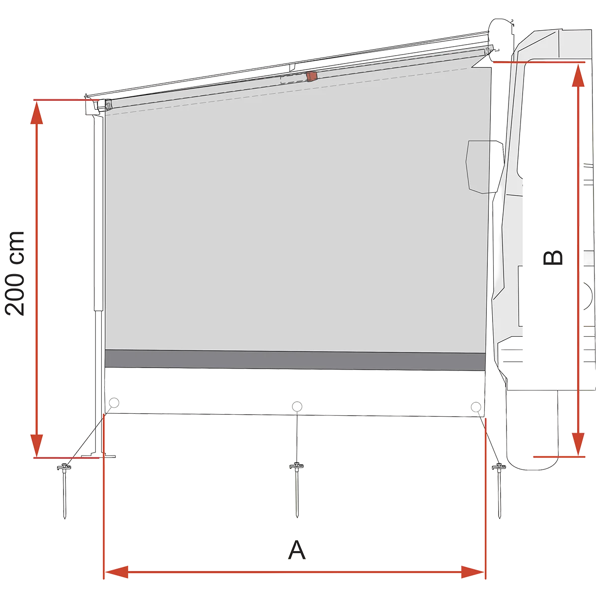 Fiamma - Sun View Side Van F45 | 08989-02-