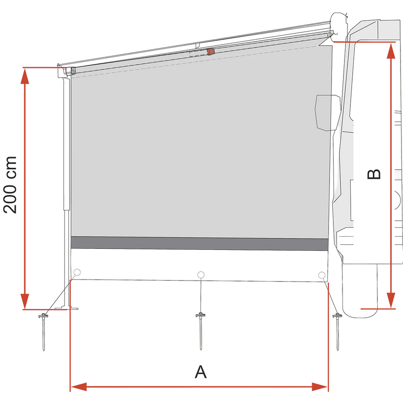 Fiamma - Sun View Side Van F45 | 08989-02-