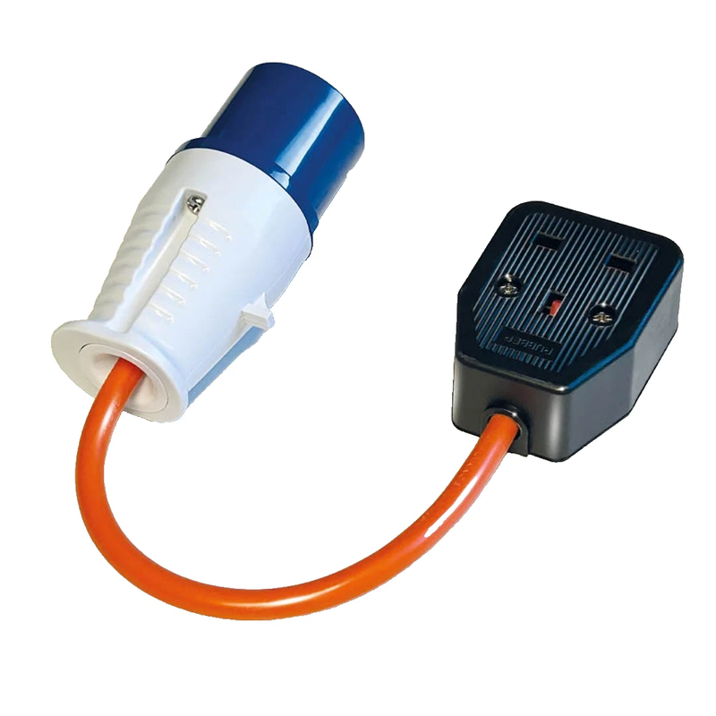 Belmont Leisure - 16A Plug to 13A Trailing Socket Adaptor