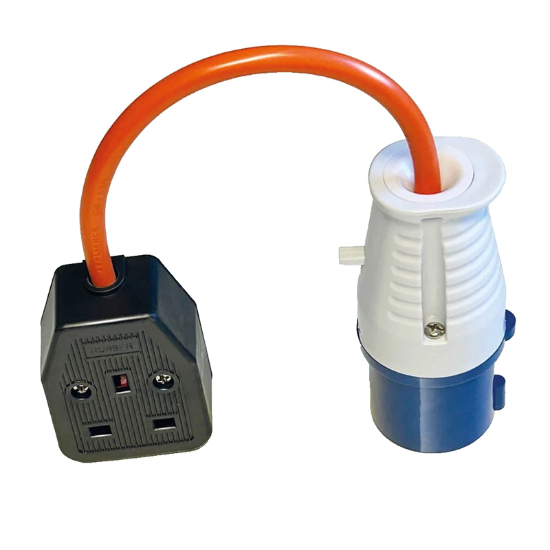 Belmont Leisure - 16A Plug to 13A Trailing Socket Adaptor
