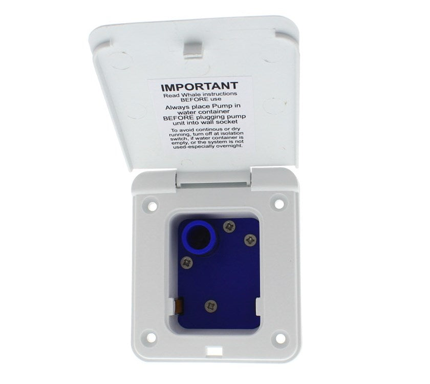 Whale - Wastemaster Inlet Socket with Integrated Pressure Switch (White)