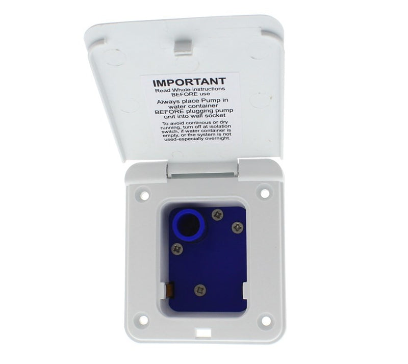Whale - Wastemaster Inlet Socket with Integrated Pressure Switch (White)