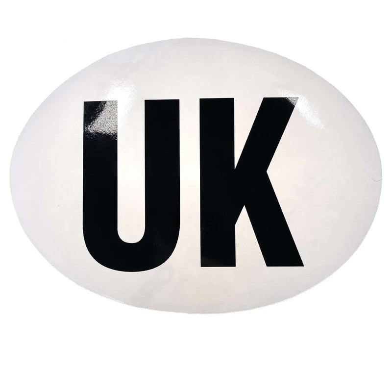 W4 - UK Oval Sticker Extra Large