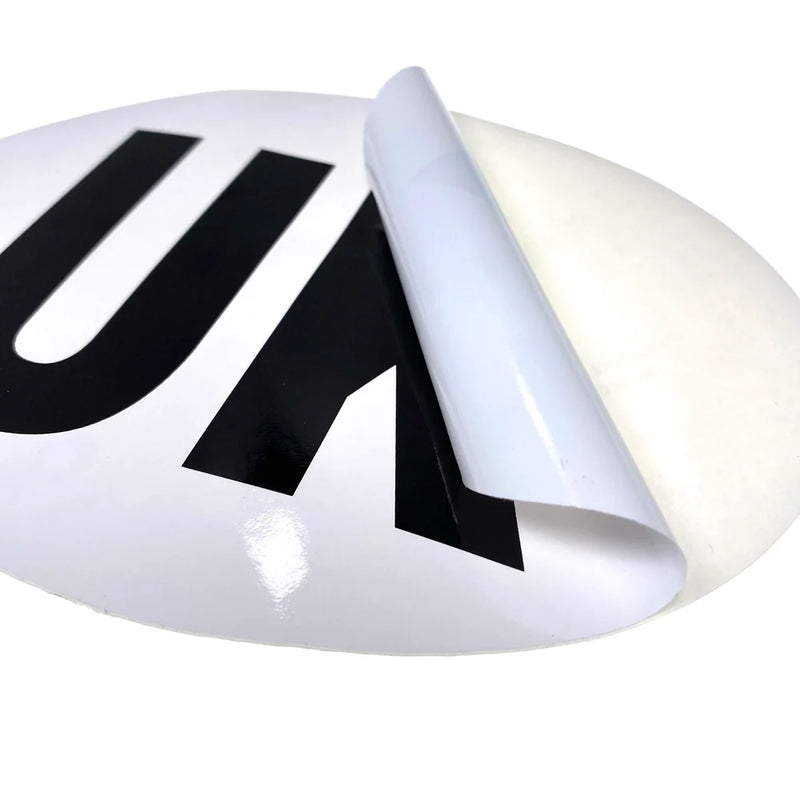 W4 - UK Oval Sticker Extra Large