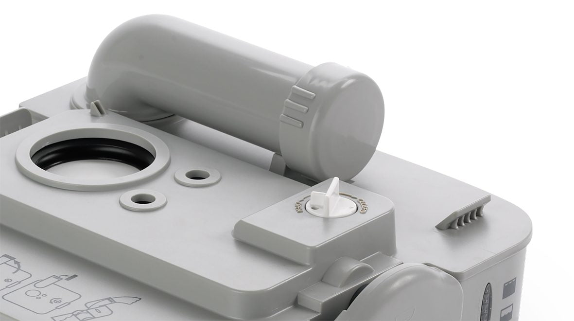 Dometic - Portable Toilet 972G 9.8L in White and Grey