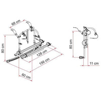 Fiamma - Carry-Bike Ford Custom Nugget/Plus Highroof in Deep Black | 02096-07A
