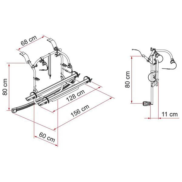 Fiamma - Carry-Bike Ford Custom Nugget/Plus Highroof in Deep Black | 02096-07A