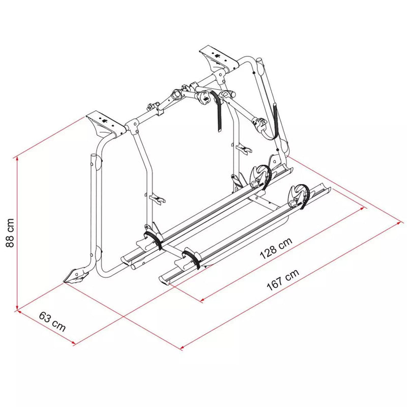 Fiamma - Carry-Bike VW T5 Pro Bike Rack in Silver | 02093E71A