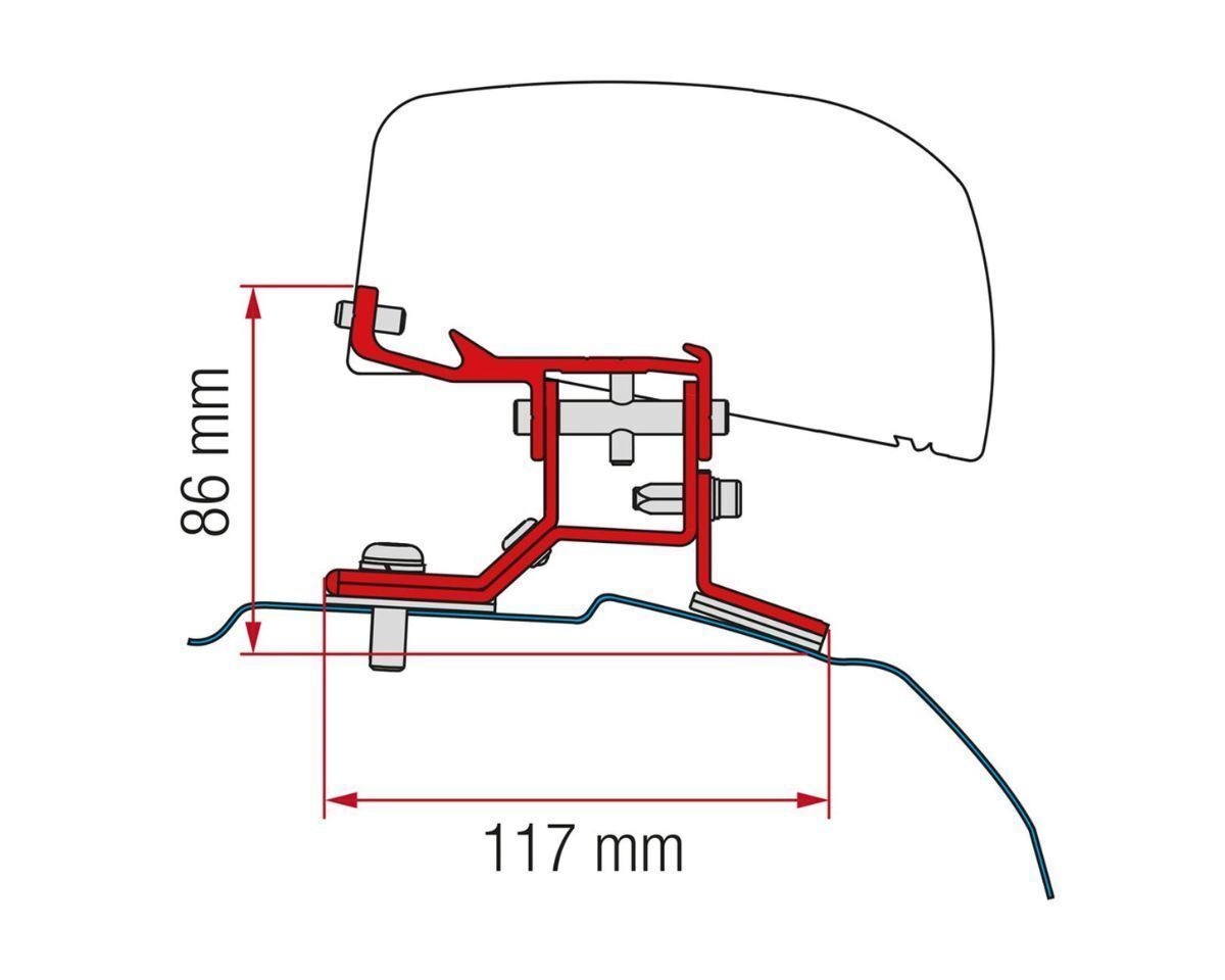 Fiamma - F40 Adaptor Kit UK Ford Transit Custom L1 (2012+) | 98655Z046