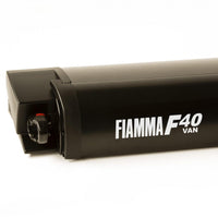 Fiamma - F40 Van Awning 270x225cm Royal Grey Fabric in a Deep Black Case | 07503H01R