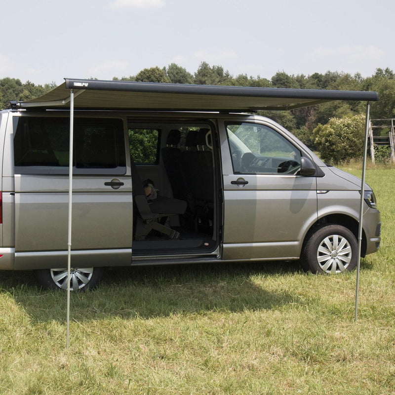 Fiamma - F40 Van Awning 270x225cm Royal Grey Fabric in a Deep Black Case | 07503H01R