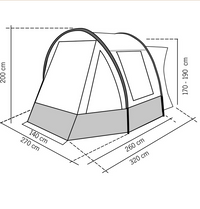 Reimo - Tour Compact 2 Drive Away Awning | 937013