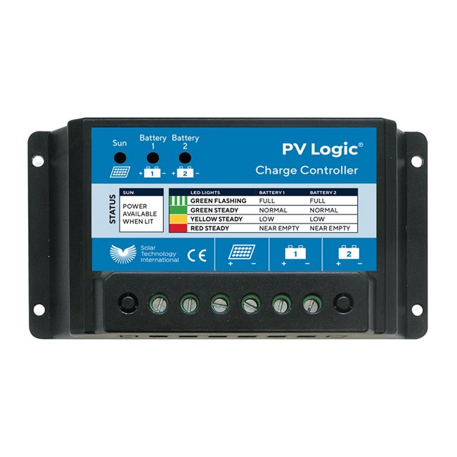 PV Logic - Dual Battery Solar Charge Controller 20A 12/24V | STCC20