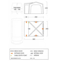 Vango - Agora Air VW Awning in Shadow Grey | AWRAGORAS32A3G