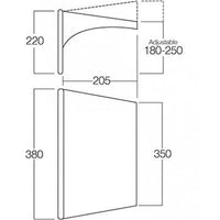 Vango - AirBeam Sky Sun Canopy Caravan &amp; Motorhomes 3.5M | AWQSKYCANG3JA26
