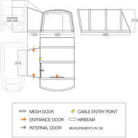 Vango - Galli III Air Tall | AirWay Drive Away Awning&nbsp; | AWPGALLIC3YTDP