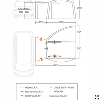 Vango - Magra Drive Away Awning in Shadow Grey | AWQMAGRAS32A3G