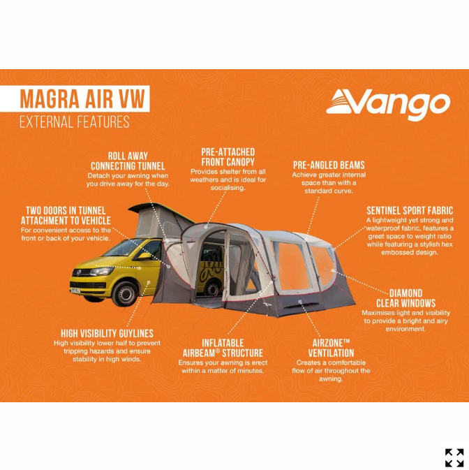 Vango - Magra Drive Away Awning in Shadow Grey | AWQMAGRAS32A3G