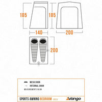 Vango - Sports Awning Bedroom | BR004 | BRQ000004M24Z05