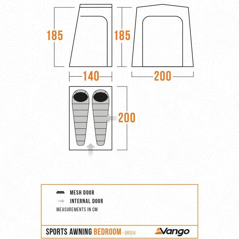 Vango - Sports Awning Bedroom | BR004 | BRQ000004M24Z05