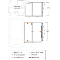 Vango - Tolga VW Camper Awning in Shadow Grey | AWQTOLGAS32A3G