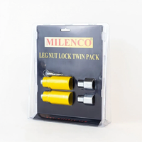 Milenco - Corner Steady Leg Nut Lock Twin Pack