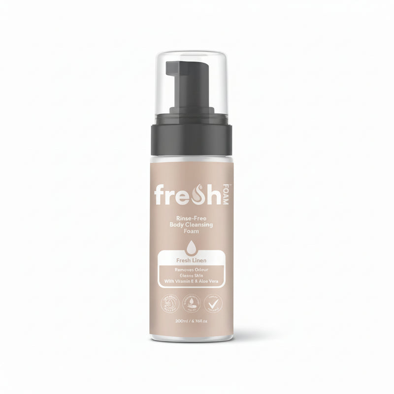 Freshwipes – Rinse-Free Body Cleansing Foam | Fresh Linen | 200ml