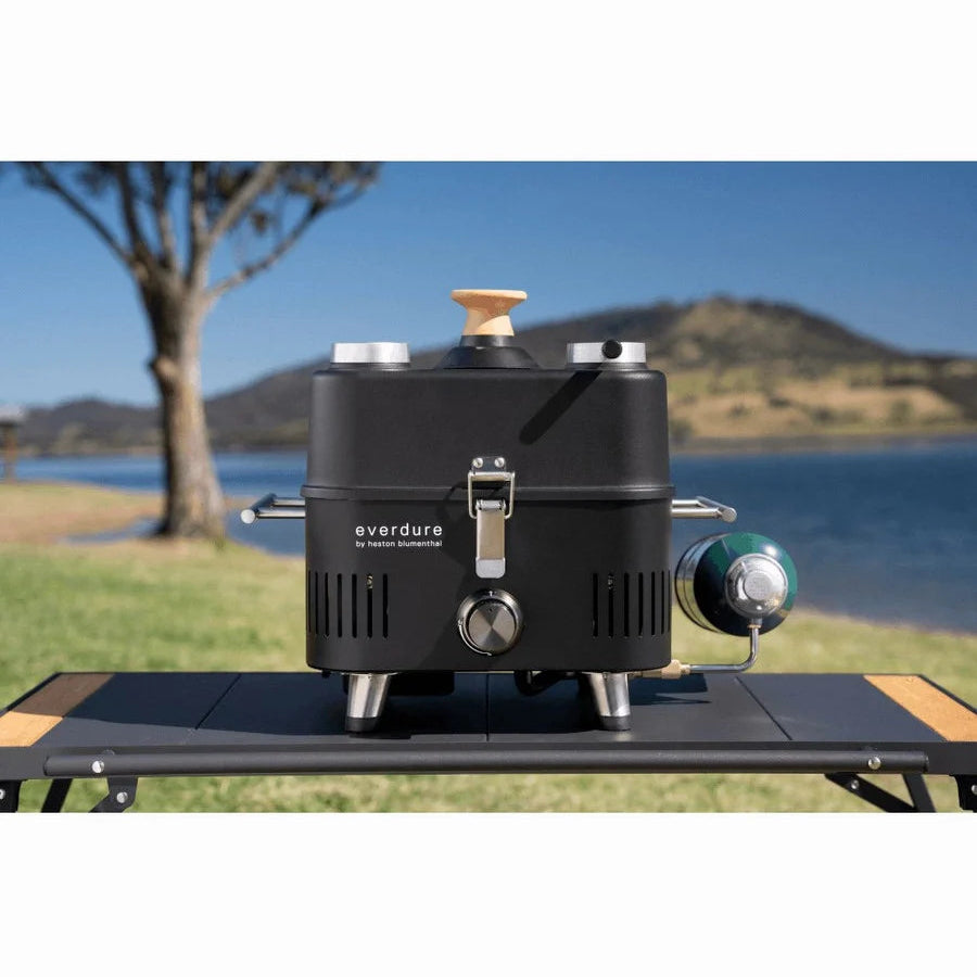 WITT - Everdure by Heston Blumenthal CUBE™ PROFLAME 360 Portable Gas BBQ with Roasting Hood